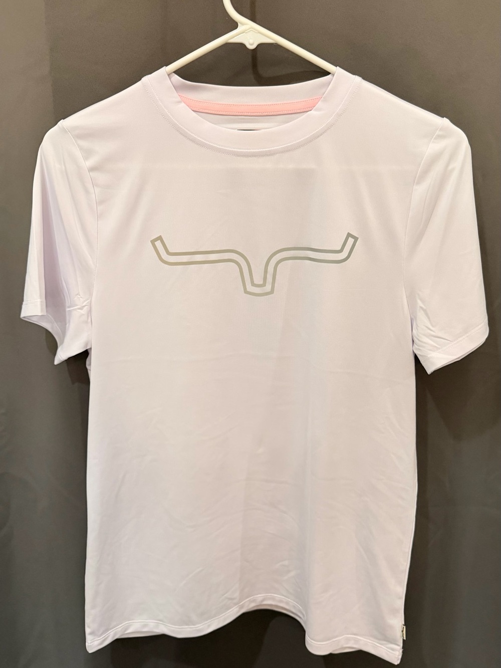 Kimes Ranch White Short-Sleeve Performance Tee with Subtle Logo